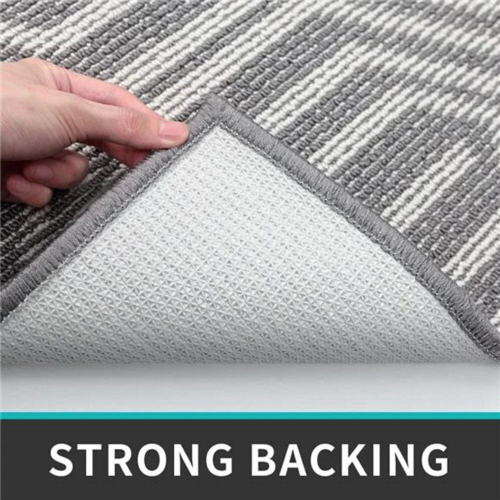 Durable Front Door Mats for Entryway, 20"X32" Grey